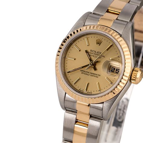 ladies rolex two tone